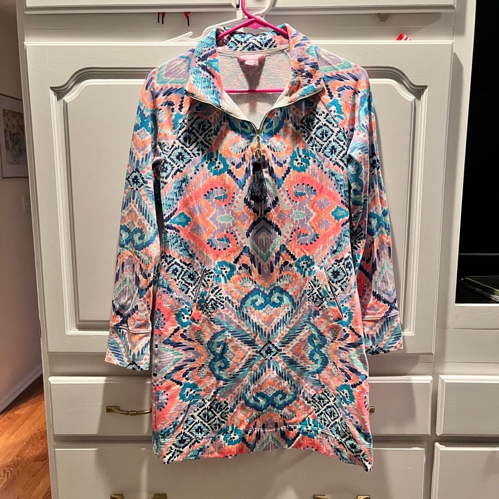 Lilly Pulitzer Beach Coverup / Dress Multicolor Floral Print